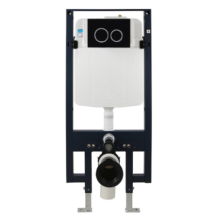 Eago Black Matte Dual Flush Wall Mounted Toilet Tank Carrier for WD101 WD332 WD333 PWG380-BM